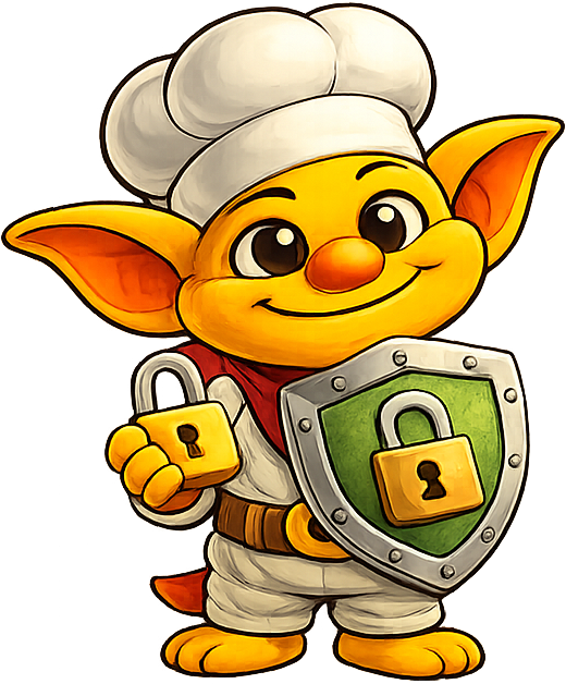 Gobblin holding a shield